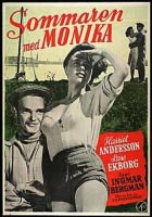 Sommaren med Monika, regi & manus 1953. (1:a affisch)
