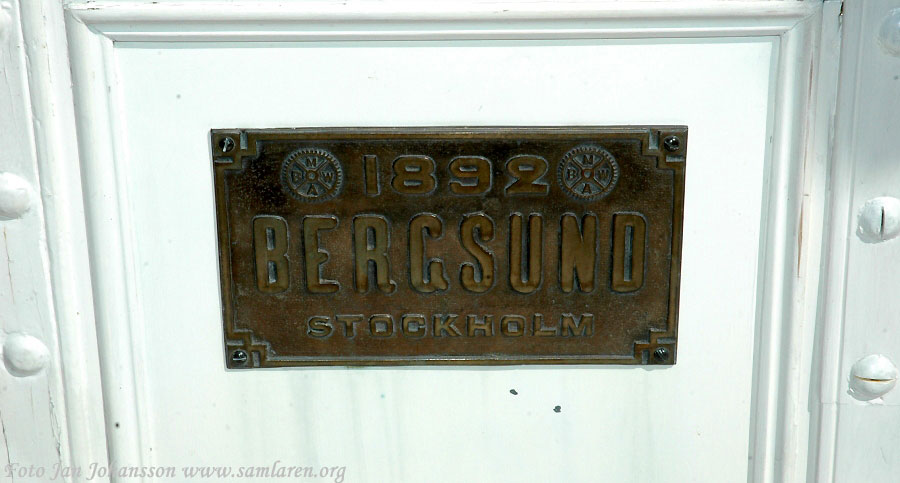�ngaren s/s Trafik Hjo, 1892 Bergsund Stockholm