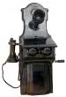 Vggtelefon i svartlackerad plt, 1910 - Klicka fr strre format