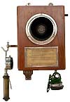  Lngdistanstelefon med starkstrmsmikrofon frn 1912 - Klicka fr strre format